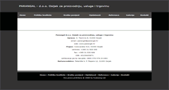 Desktop Screenshot of parangal.hr